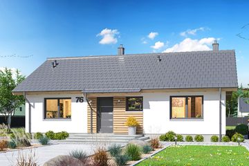  Projekt domu Tracja 9 (WOE1181) - projekt domu parterowego - Zdjęcie 1