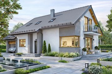  Projekt domu BW-03 wariant 10 (JGC1253) - projekt domu parterowego z poddaszem - Zdjęcie 1