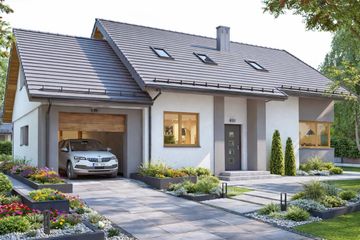  Projekt domu BW-03 wariant 10 (JGC1253) - projekt domu parterowego z poddaszem - Zdjęcie 2