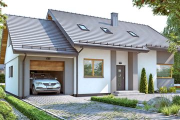  Projekt domu BW-03 wariant 10 (JGC1253) - projekt domu parterowego z poddaszem - Zdjęcie 2