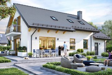  Projekt domu BW-03 wariant 10 (JGC1253) - projekt domu parterowego z poddaszem - Zdjęcie 3