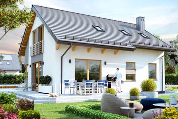  Projekt domu BW-03 wariant 10 bez garażu (JGC1254) - projekt domu parterowego z poddaszem - Zdjęcie 3