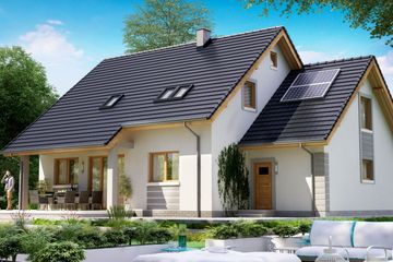  Projekt domu BW-46 wariant 1 (JGC1255) - projekt domu parterowego z poddaszem - Zdjęcie 2