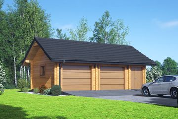  Projekt garażu gd2 (05) (KRP2689) - projekt garażu parterowego - Zdjęcie 2