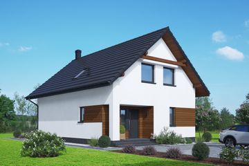  Projekt domu Gładyszów 14 (KRP2688) - projekt domu parterowego z poddaszem - Zdjęcie 1