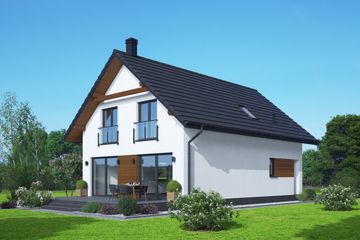  Projekt domu Gładyszów 14 (KRP2688) - projekt domu parterowego z poddaszem - Zdjęcie 2