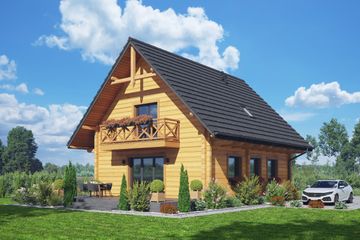  Projekt domu Gronów a3 dw (KRP2687) - projekt domu parterowego z poddaszem - Zdjęcie 2