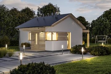  Projekt domu D327 (WAI1457) - projekt domu parterowego - Zdjęcie 3