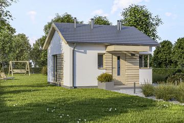  Projekt domu D327 (WAI1457) - projekt domu parterowego - Zdjęcie 4