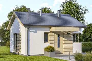  Projekt domu D327 (WAI1457) - projekt domu parterowego - Zdjęcie 1