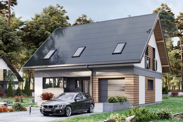  Projekt domu Mateo Alfa OZE (1837) (KRD2985) - projekt domu parterowego z poddaszem - Zdjęcie 1