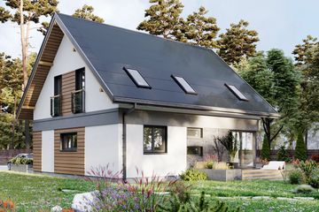  Projekt domu Mateo Alfa OZE (1837) (KRD2985) - projekt domu parterowego z poddaszem - Zdjęcie 2