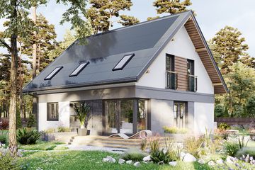  Projekt domu Mateo Alfa OZE (1837) (KRD2985) - projekt domu parterowego z poddaszem - Zdjęcie 4