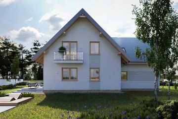  Projekt domu Jelonek Rex OZE (1833) (KRD2983) - projekt domu parterowego z poddaszem - Zdjęcie 5