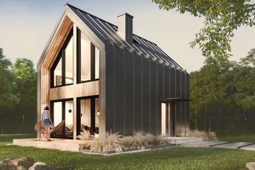  Projekt domu L-302 plus murowany (SLU1031) - projekt domu parterowego z poddaszem - Zdjęcie 2