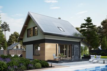  Projekt domu Smyk Nano OZE (1843) (KRD2982) - projekt domu parterowego z poddaszem - Zdjęcie 2