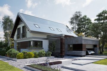  Projekt domu Zenon Alfa OZE (1845) (KRD2979) - projekt domu parterowego z poddaszem - Zdjęcie 4