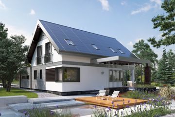  Projekt domu Zenon Alfa OZE (1845) (KRD2979) - projekt domu parterowego z poddaszem - Zdjęcie 6