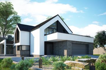  Projekt domu Senegida 1 (KKF1033) - projekt domu parterowego z poddaszem - Zdjęcie 1