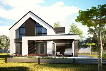  Projekt domu Senegida 1 (KKF1033) - projekt domu parterowego z poddaszem - Zdjęcie 2