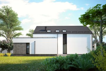  Projekt domu Senegida 1 (KKF1033) - projekt domu parterowego z poddaszem - Zdjęcie 4