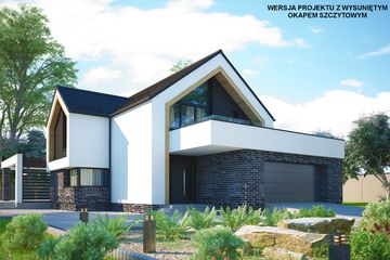  Projekt domu Senegida 1 (KKF1033) - projekt domu parterowego z poddaszem - Zdjęcie 7
