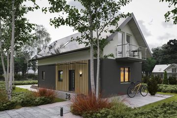  Projekt domu Longinus OZE (1835) (KRD2978) - projekt domu parterowego z poddaszem - Zdjęcie 3