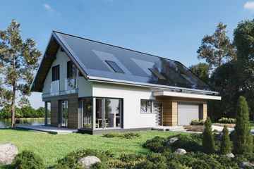  Projekt domu Zefir G2 OZE (1844) (KRD2976) - projekt domu parterowego z poddaszem - Zdjęcie 1