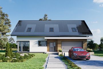  Projekt domu Zefir G2 OZE (1844) (KRD2976) - projekt domu parterowego z poddaszem - Zdjęcie 2