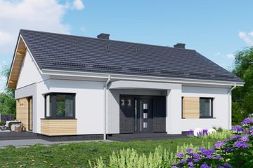  Projekt domu APS 336 wariant 4 (LUA1586) - projekt domu parterowego - Zdjęcie 2