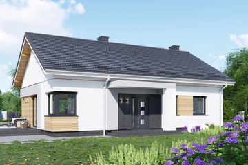  Projekt domu APS 336 wariant 4 (LUA1586) - projekt domu parterowego - Zdjęcie 2