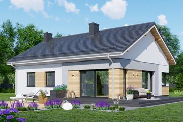  Projekt domu APS 336 wariant 4 (LUA1586) - projekt domu parterowego - Zdjęcie 1