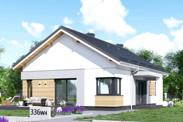  Projekt domu APS 336 wariant 4 (LUA1586) - projekt domu parterowego - Zdjęcie 1