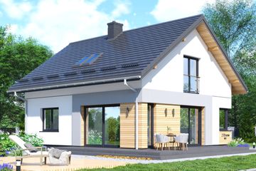  Projekt domu APS 270 NEW wariant 2 (LUA1587) - projekt domu parterowego z poddaszem - Zdjęcie 3