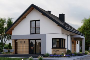  Projekt domu APS 270 NEW wariant 2 (LUA1587) - projekt domu parterowego z poddaszem - Zdjęcie 4