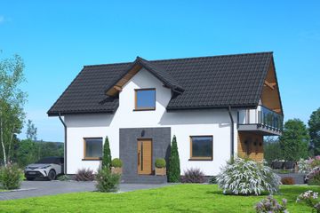  Projekt domu Miłowo a3 (KRP2697) - projekt domu parterowego z poddaszem - Zdjęcie 1