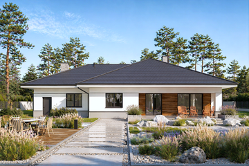  Projekt domu Beno II G2 (LBA1008) - projekt domu parterowego - Zdjęcie 2