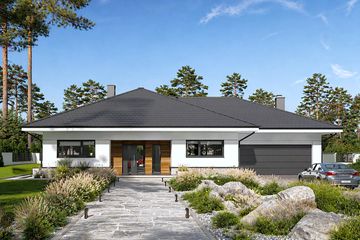  Projekt domu Beno II G2 (LBA1008) - projekt domu parterowego - Zdjęcie 1