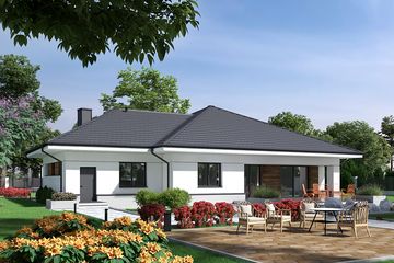  Projekt domu Beno II G2 (LBA1008) - projekt domu parterowego - Zdjęcie 4