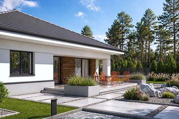  Projekt domu Beno II G2 (LBA1008) - projekt domu parterowego - Zdjęcie 5