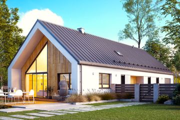  Projekt domu Jemioła 9 (BSA2344) - projekt domu parterowego - Zdjęcie 1