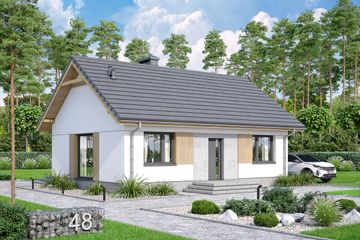  Projekt domu Nektarynka (WOF1201) - projekt domu parterowego - Zdjęcie 5