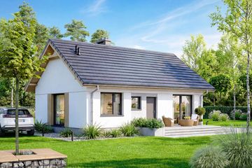  Projekt domu Nektarynka (WOF1201) - projekt domu parterowego - Zdjęcie 4