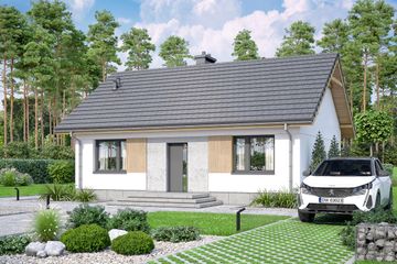  Projekt domu Nektarynka (WOF1201) - projekt domu parterowego - Zdjęcie 3