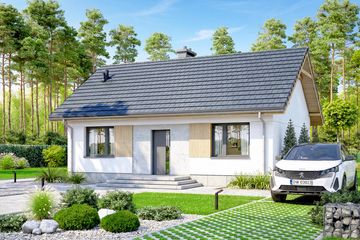  Projekt domu Nektarynka (WOF1201) - projekt domu parterowego - Zdjęcie 3