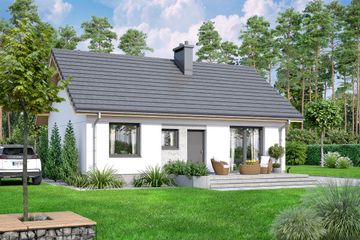  Projekt domu Nektarynka (WOF1201) - projekt domu parterowego - Zdjęcie 4