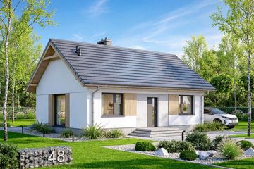  Projekt domu Nektarynka (WOF1201) - projekt domu parterowego - Zdjęcie 1