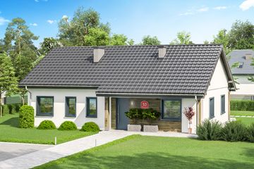  Projekt domu przy Bukowej 53 (KRK1716) - projekt domu parterowego - Zdjęcie 2