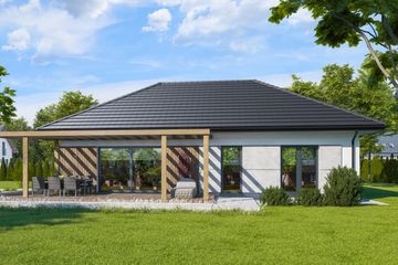  Projekt domu przy Klonowej 7 (KRK1720) - projekt domu parterowego - Zdjęcie 1