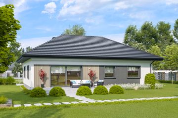  Projekt domu przy Klonowej 8 (KRK1722) - projekt domu parterowego - Zdjęcie 1